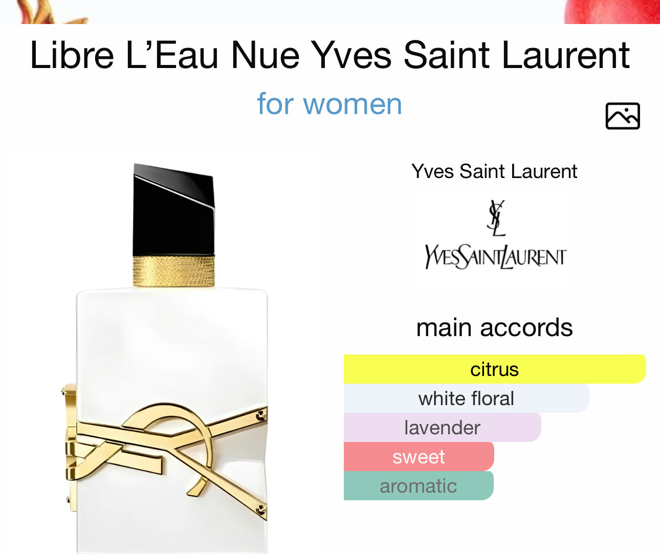 Libre L’Eau Nue Yves Saint Laurent for women 90 ml