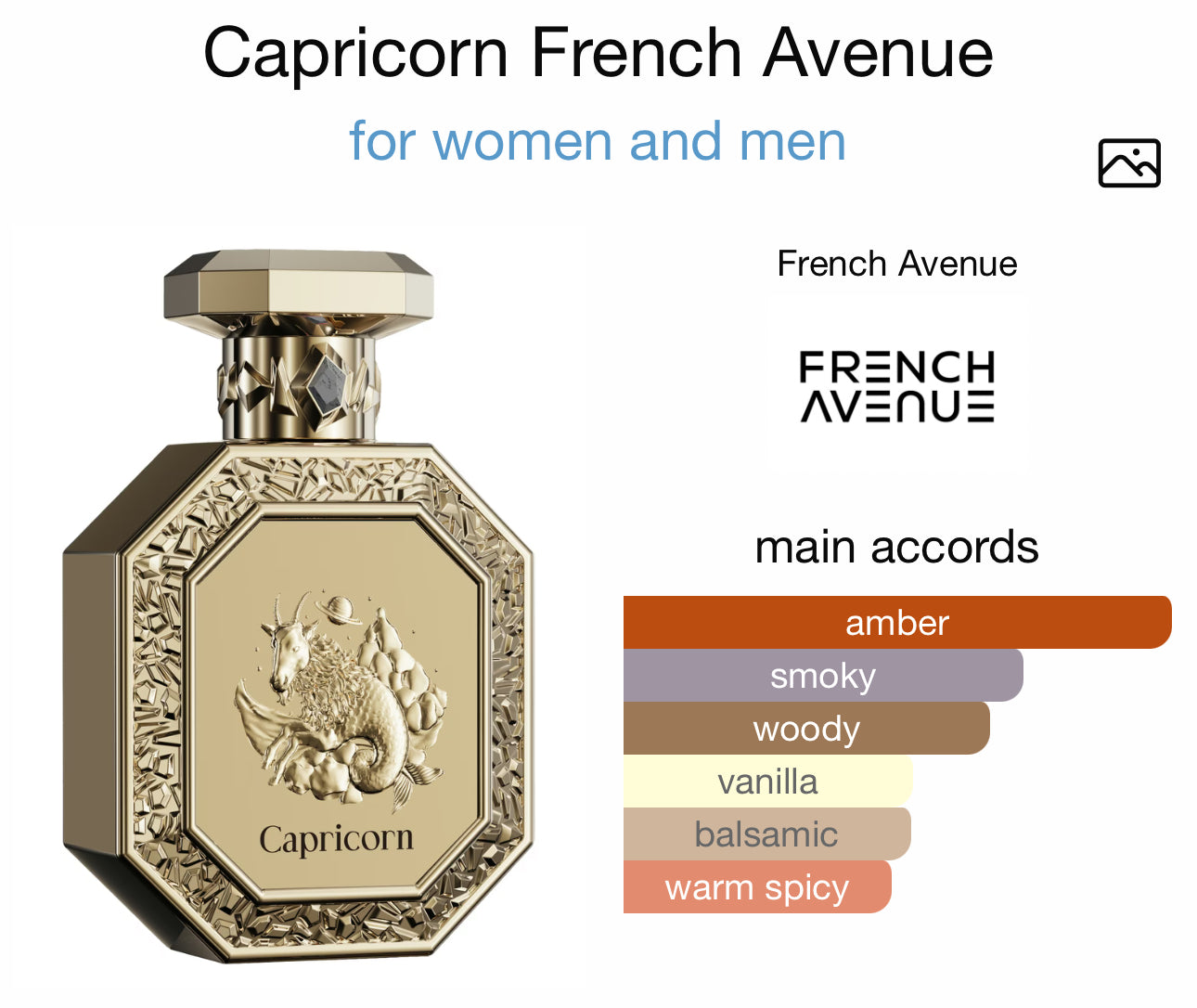 French avenue Genesis Capricorn EDP Spray 3.0 oz Fragrances