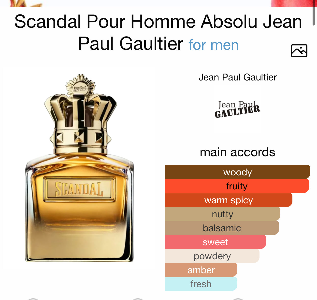 Jean Paul Gaultier Scandal Absolu Parfum Men