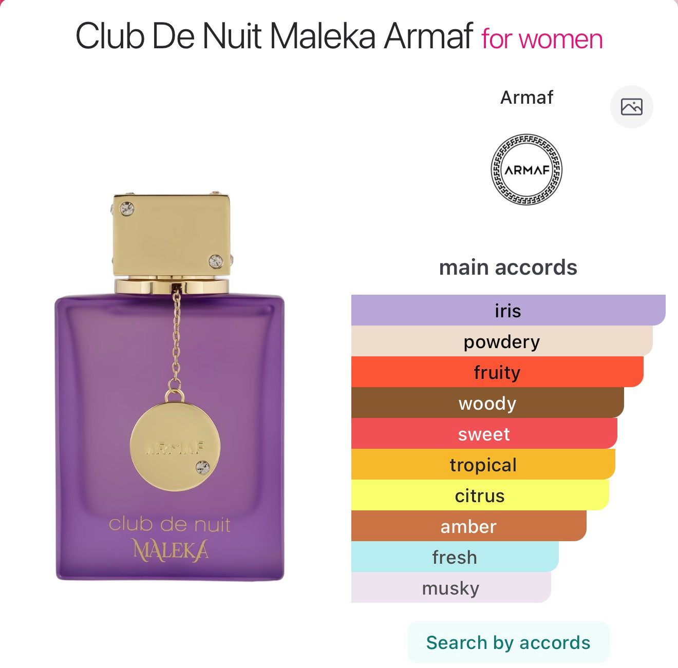 ARMAF club de nuit maleka for women