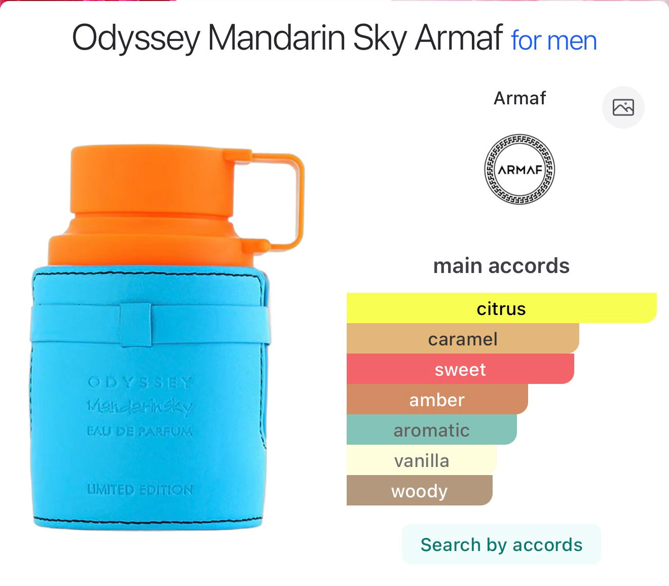 ARMAF odyssey mandarin sky for him