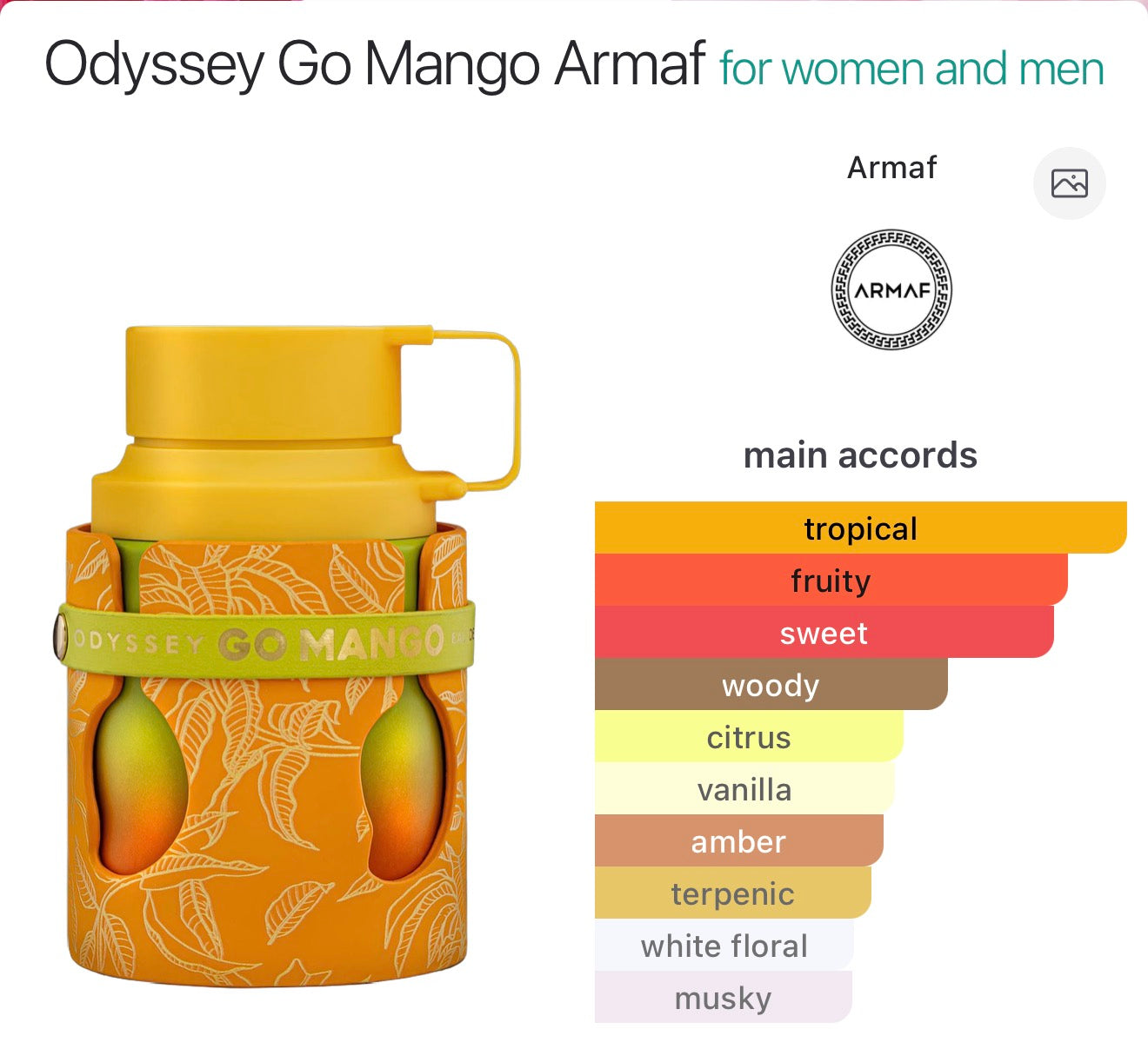 ARMAf odyssey go mango