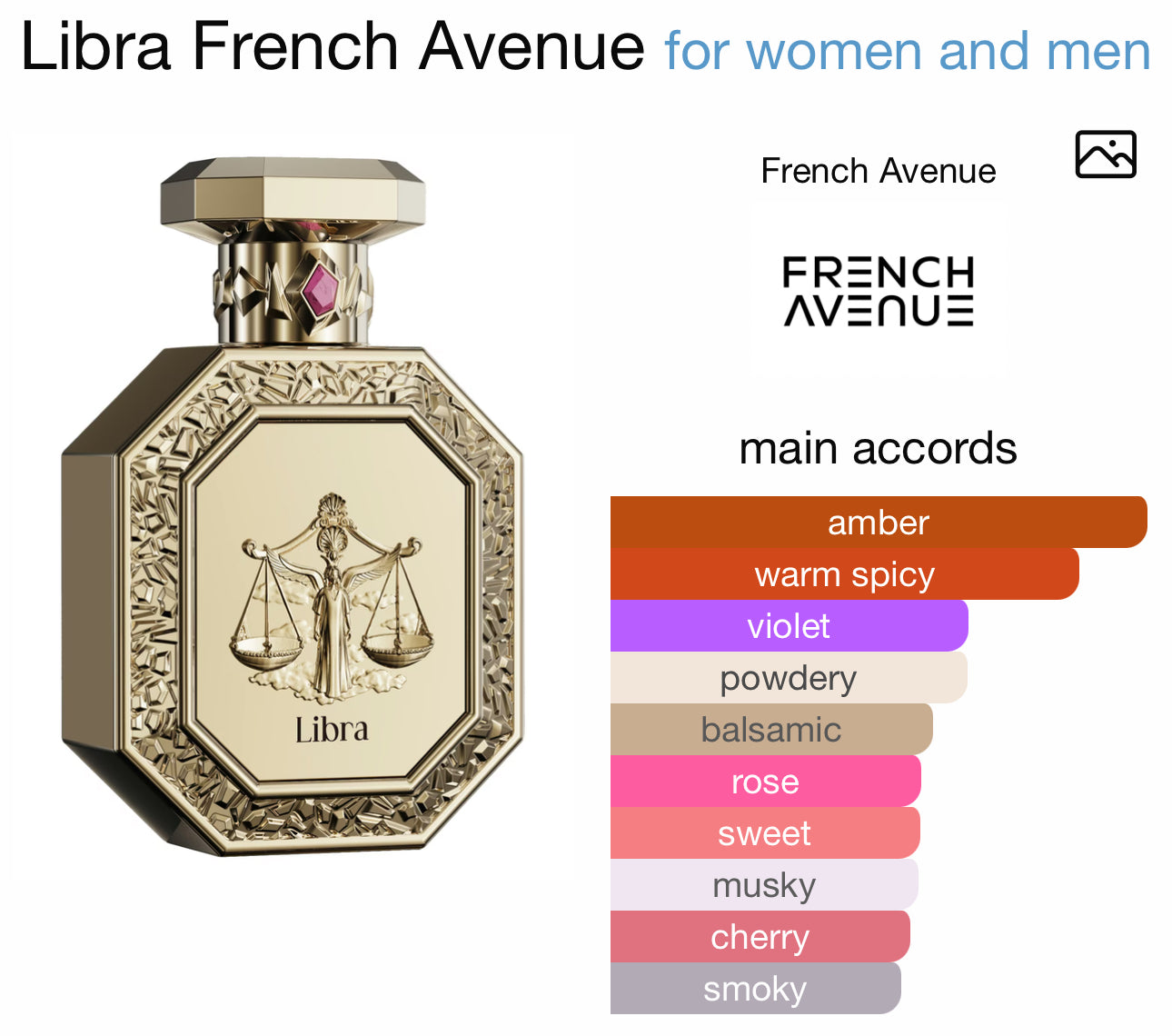 French avenue Genesis Libra EDP Spray 3.0 oz Fragrances