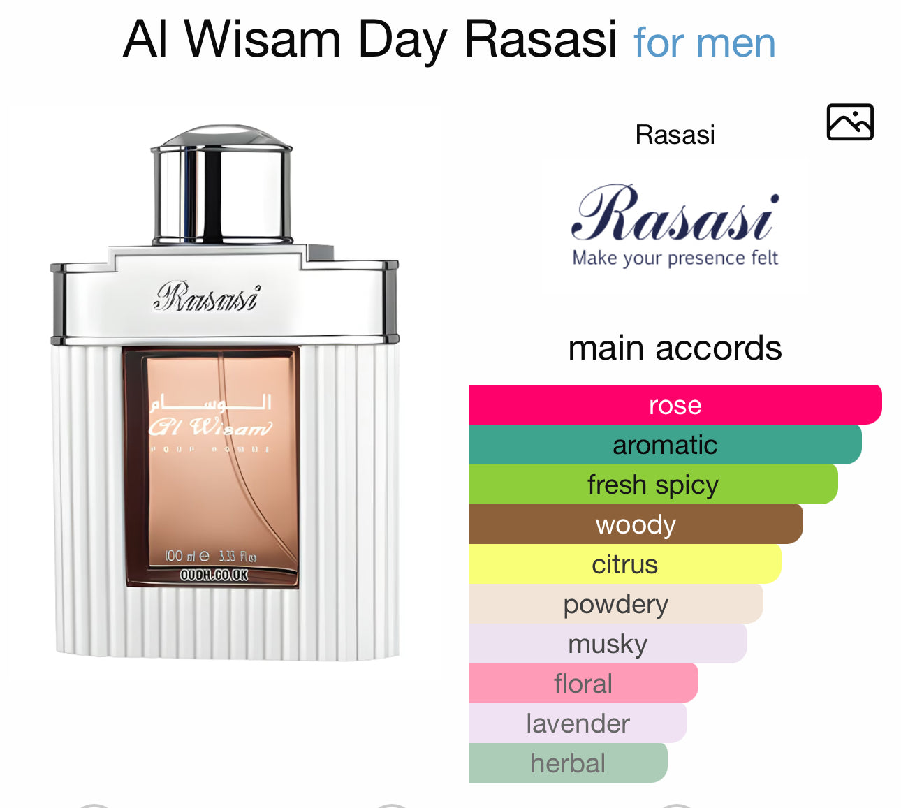 Al Wisam Day Rasasi for men