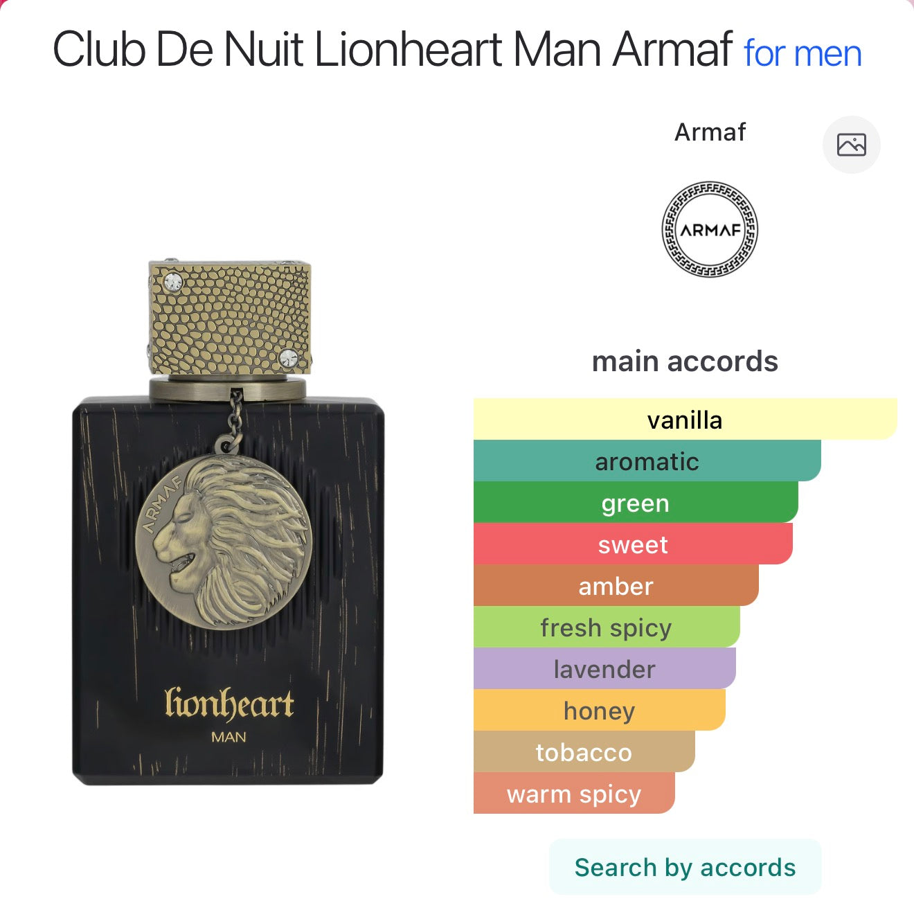 ARMAF lion heart man