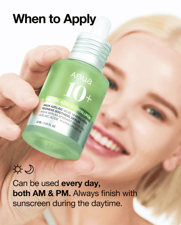 ANUA Azelaic Acid 10 Hyaluron Redness Soothing Serum