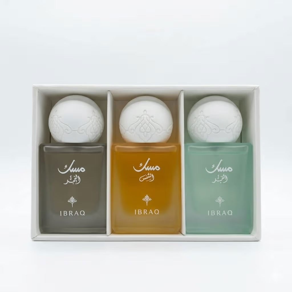 IBRAQ IBRAHIM AL QURASHI SPECIAL  MUSK AL CHAMES + Al LAYL + AL QAMARSET PERFUME  3*10 ml