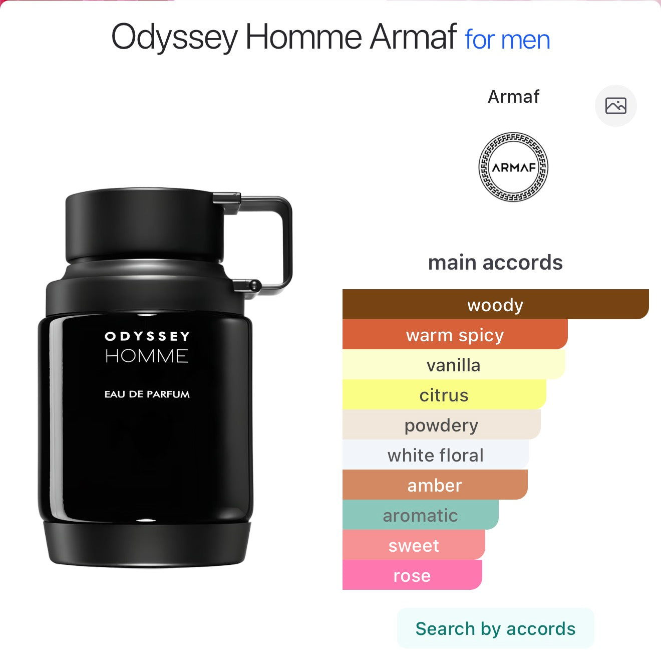 ARMAF odyssey homme