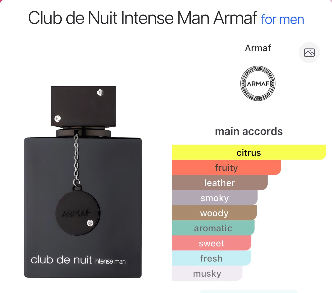 Club de Nuit Intense Man Armaf