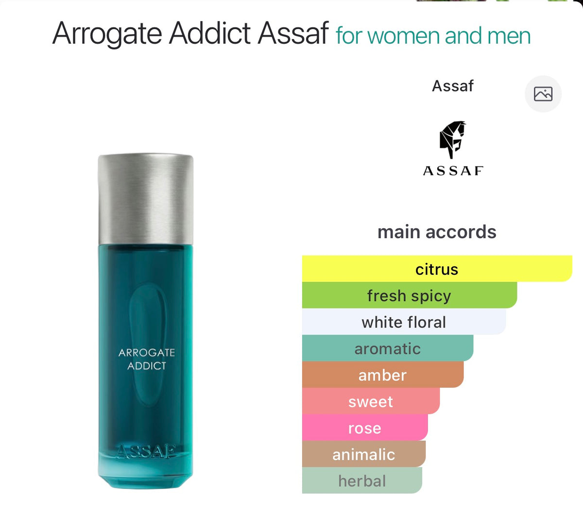 Arrogate Addict Elixir by ASSAF 150 ml