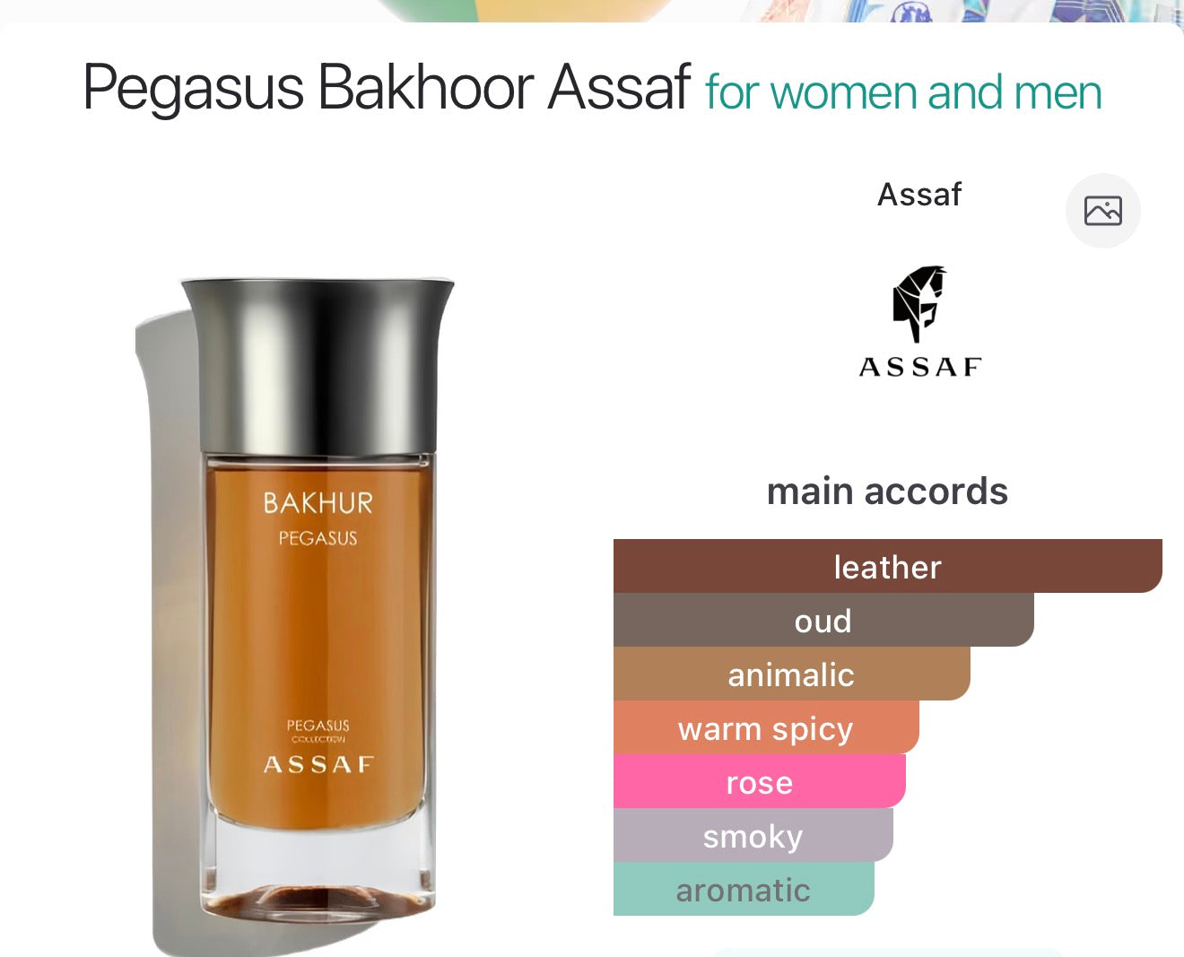 Bakhur pegasus assaf 100 ml