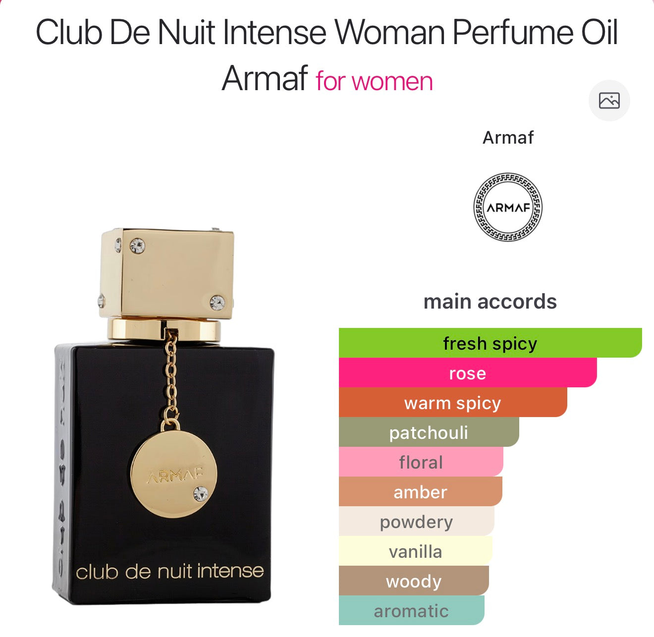 ARMAF club de nuit intense women