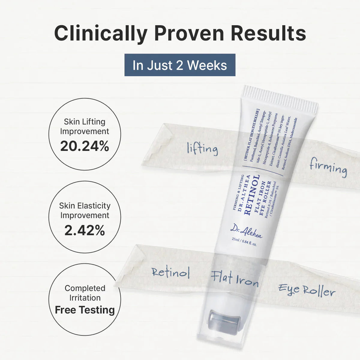 DR.ALTHEA RETINOL FLAT IRON EYE ROLLER